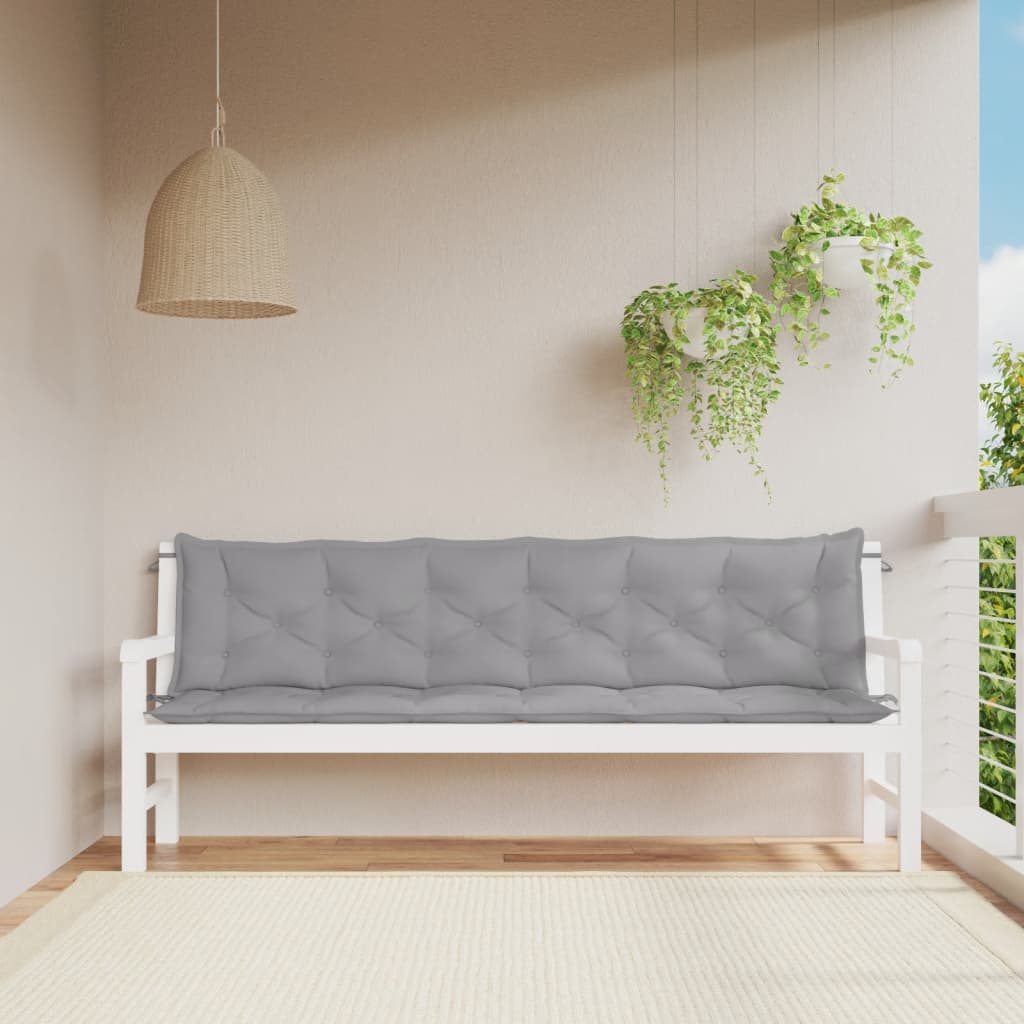 vidaXL Garden Bench Cushions 2 pcs 100x50x7 cm oxford fabric anthracite