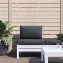 vidaXL Palletkussens 2 st stof antraciet