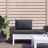 vidaXL Palletkussens 2 st stof antraciet