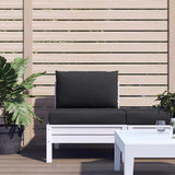 vidaXL Palletkussens 2 st stof antraciet