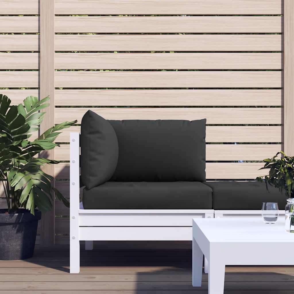 vidaXL Palletkussens 2 st stof antraciet