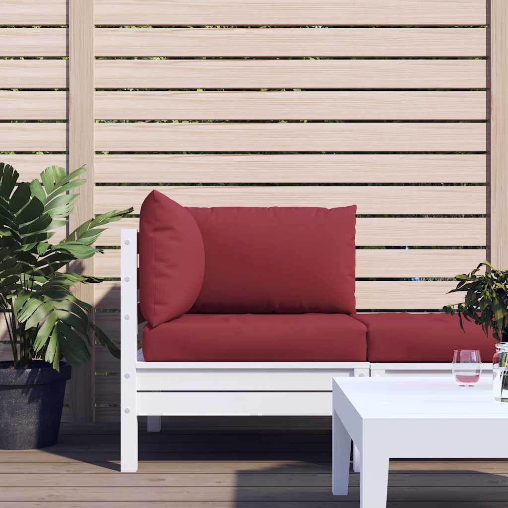 vidaXL Palletkussens 2 st stof antraciet