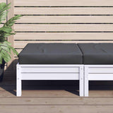 vidaXL Palletkussens 2 st stof antraciet