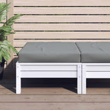vidaXL Palletkussens 2 st stof antraciet