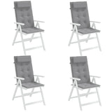 vidaXL Stoelkussens 2 st hoge rug oxford stof antracietkleurig