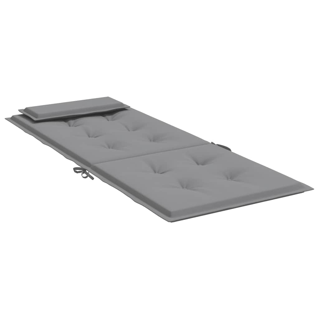 vidaXL Stoelkussens 2 st hoge rug oxford stof antracietkleurig