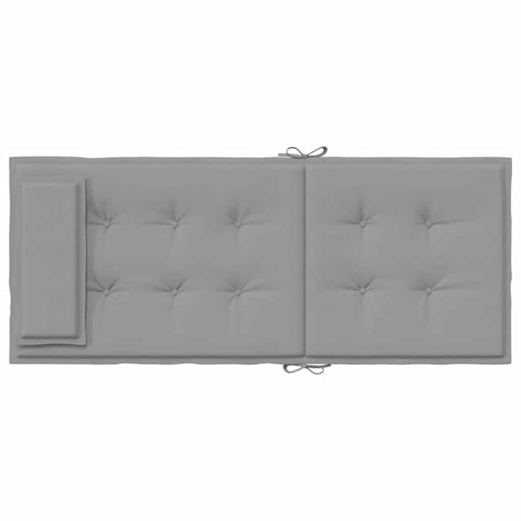 vidaXL Stoelkussens 2 st hoge rug oxford stof antracietkleurig