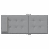vidaXL Stoelkussens 2 st hoge rug oxford stof antracietkleurig