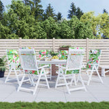 vidaXL Stoelkussens 2 st hoge rug oxford stof antracietkleurig