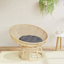 vidaXL Zitkussen rond Ø 60 x11 cm oxford stof antracietkleurig