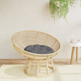vidaXL Zitkussen rond Ø 60 x11 cm oxford stof antracietkleurig