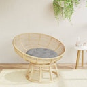 vidaXL Zitkussen rond Ø 60 x11 cm oxford stof antracietkleurig