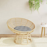 vidaXL Zitkussen rond Ø 60 x11 cm oxford stof antracietkleurig