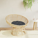 vidaXL Zitkussen rond Ø 60 x11 cm oxford stof antracietkleurig