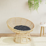 vidaXL Zitkussen rond Ø 60 x11 cm oxford stof antracietkleurig