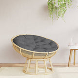 vidaXL Zitkussen rond Ø 60 x11 cm oxford stof antracietkleurig