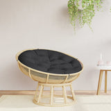 vidaXL Zitkussen rond Ø 60 x11 cm oxford stof antracietkleurig