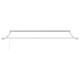 vidaXL Inklapbare Luifel Wit 500 × 300 cm Aluminium
