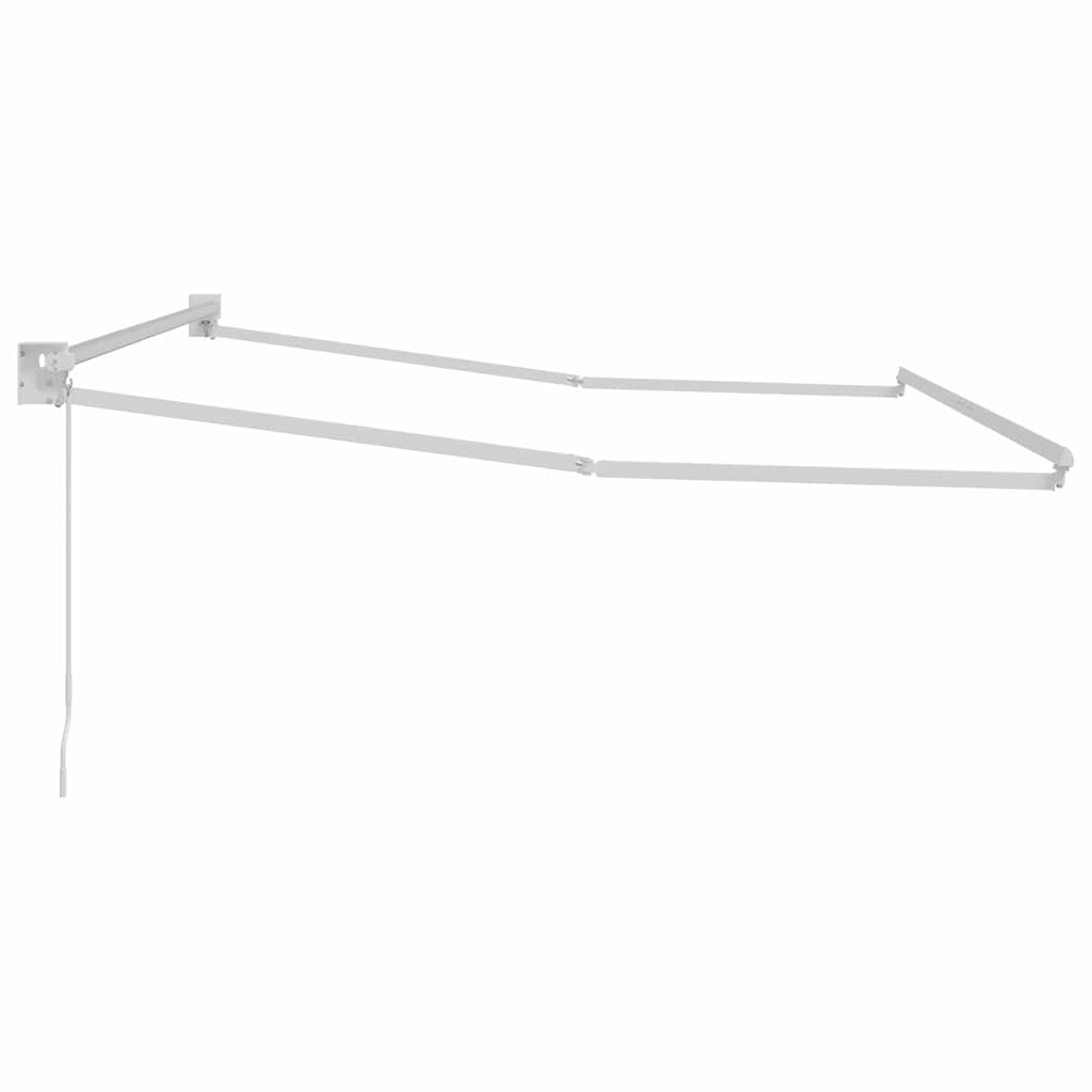 vidaXL Inklapbare Luifel Wit 500 × 300 cm Aluminium