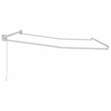 vidaXL Inklapbare Luifel Wit 500 × 300 cm Aluminium