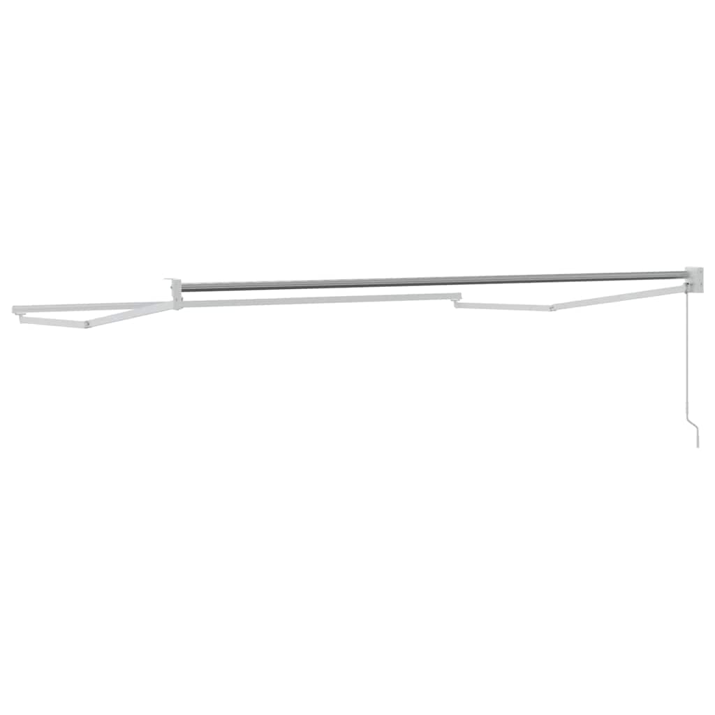 vidaXL Inklapbare Luifel Wit 500 × 300 cm Aluminium