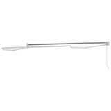 vidaXL Inklapbare Luifel Wit 500 × 300 cm Aluminium