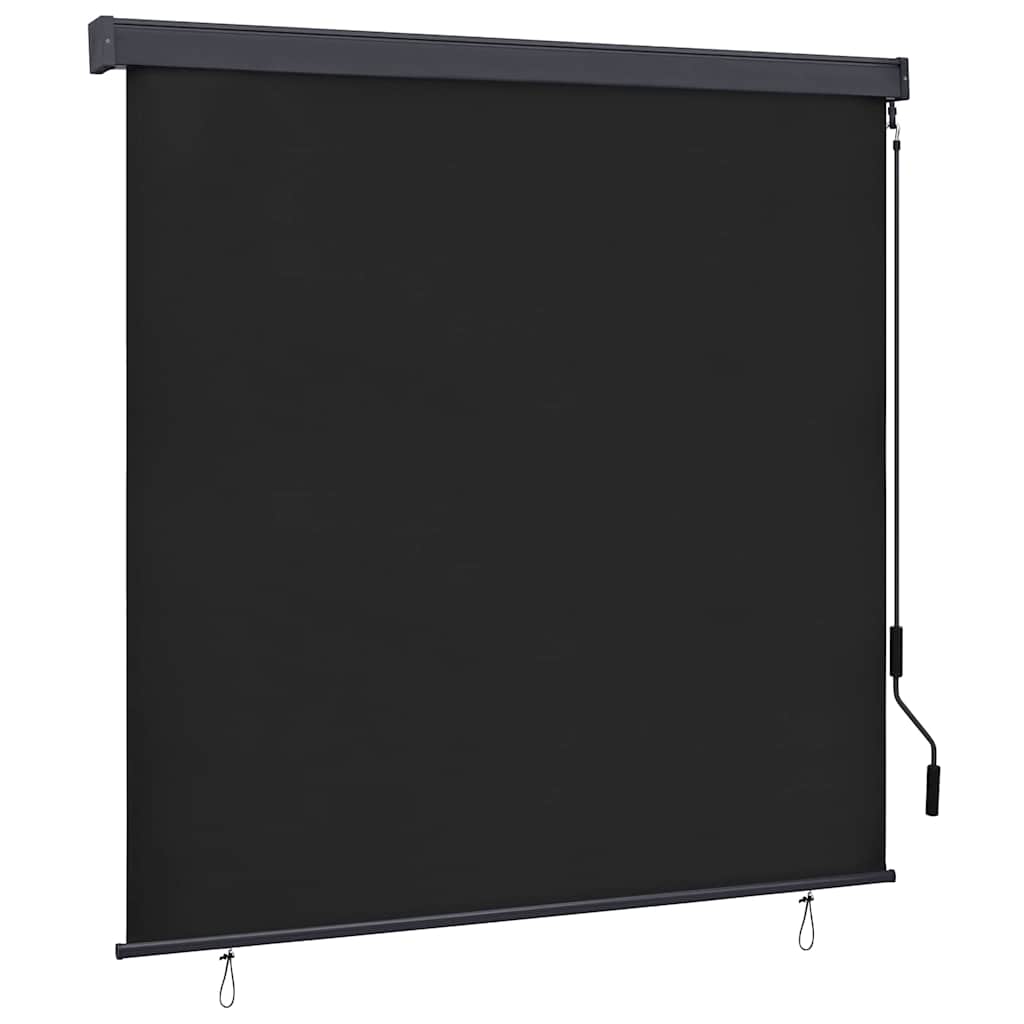 vidaXL Rolgordijn voor buiten 60x250 cm blauw en wit