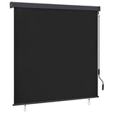 vidaXL Rolgordijn voor buiten 60x250 cm blauw en wit