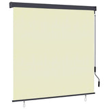 vidaXL Rolgordijn voor buiten 60x250 cm blauw en wit
