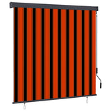 vidaXL Rolgordijn voor buiten 60x250 cm blauw en wit