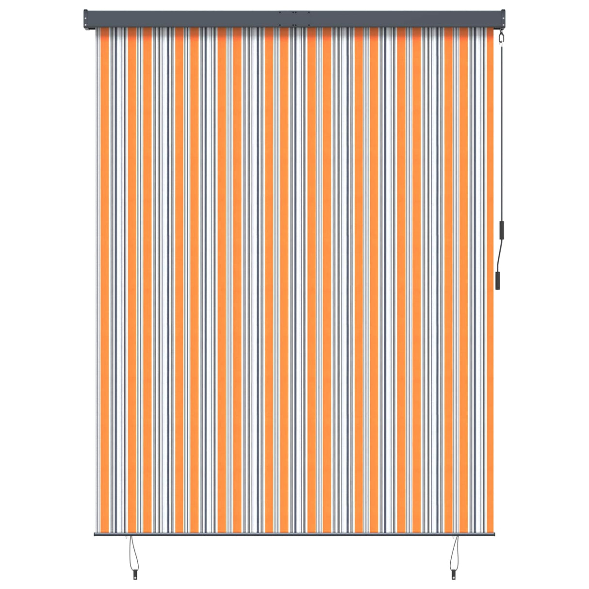 vidaXL Rolgordijn voor buiten 60x250 cm blauw en wit