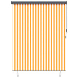 vidaXL Rolgordijn voor buiten 60x250 cm blauw en wit