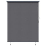 vidaXL Rolgordijn voor buiten 60x250 cm blauw en wit