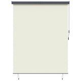 vidaXL Rolgordijn voor buiten 60x250 cm blauw en wit