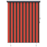 vidaXL Rolgordijn voor buiten 60x250 cm blauw en wit