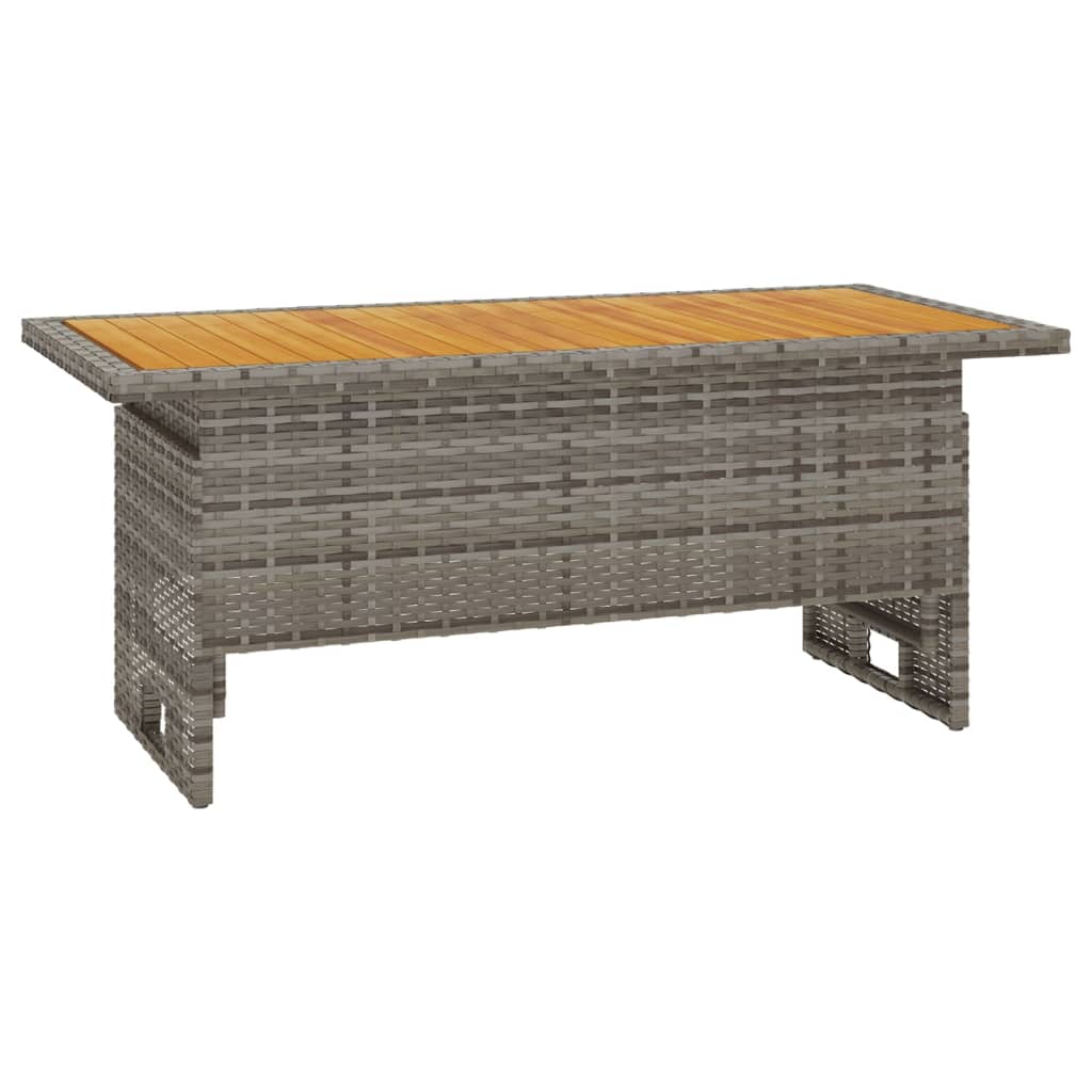 vidaXL 4-delige Loungeset met kussens poly rattan zwart