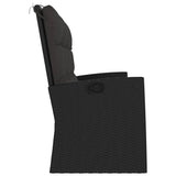 vidaXL Tuinbank verstelbaar met kussens 173 cm poly rattan zwart