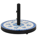 vidaXL Parasol Base Round 12 kg Terracotta White