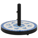 vidaXL Parasol Base Round 12 kg Terracotta White