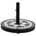 vidaXL Parasol Base Round 12 kg Terracotta White