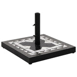 vidaXL Parasol Base Round 12 kg Terracotta White