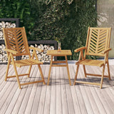 vidaXL Tuinstoel 4 pcs Bruin 57 x 72 x 109 cm Massief Acacia Hout
