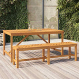 vidaXL Tuintafel 90x90x74 cm massief acaciahout