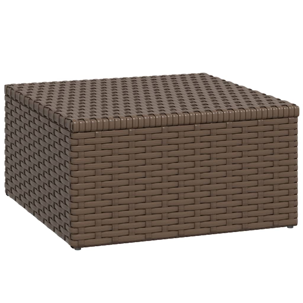 vidaXL Loungeset poly rattan bruin