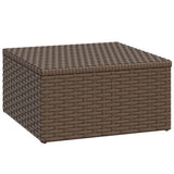 vidaXL Loungeset poly rattan bruin