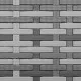 vidaXL Tuinvoetenbanken 4 st met kussens poly rattan zwart