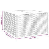 vidaXL 2-delige Loungeset met kussens poly rattan bruin