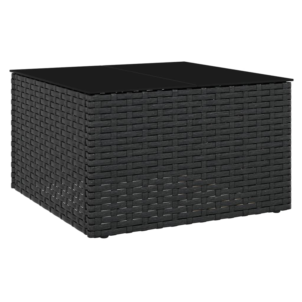 vidaXL 2-delige Loungeset met kussens poly rattan bruin