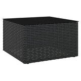 vidaXL 2-delige Loungeset met kussens poly rattan bruin