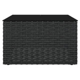 vidaXL 2-delige Loungeset met kussens poly rattan bruin